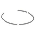 Delrin seal strip, 7" Vacu-Guard—curved gray rubber-like pieces