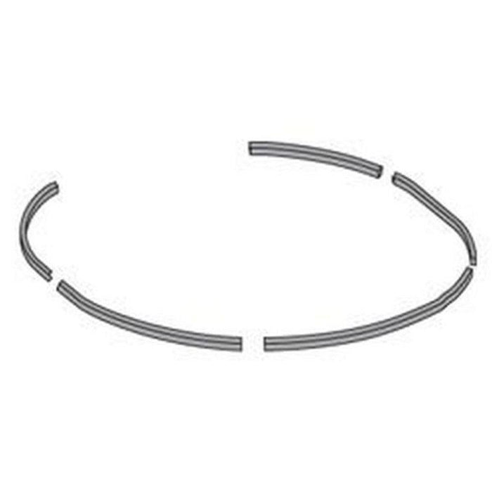 Delrin seal strip, 7" Vacu-Guard—curved gray rubber-like pieces