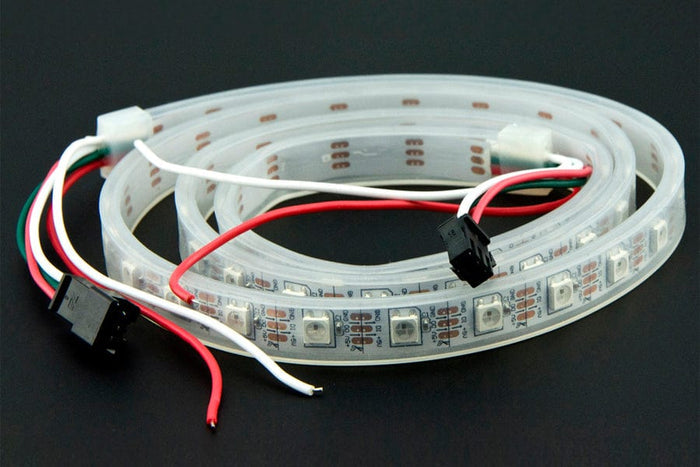 Digital RGB LED Weatherproof Strip 60 LED - (1m) [Discontinued] by DFRobot - The Pi Hut