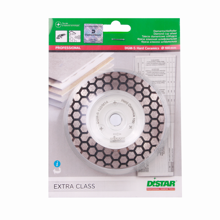 DISTAR DGM-S – 4" Diamond Grinding Cup for Porcelain & Granite (Angle Grinder) – product view 4
