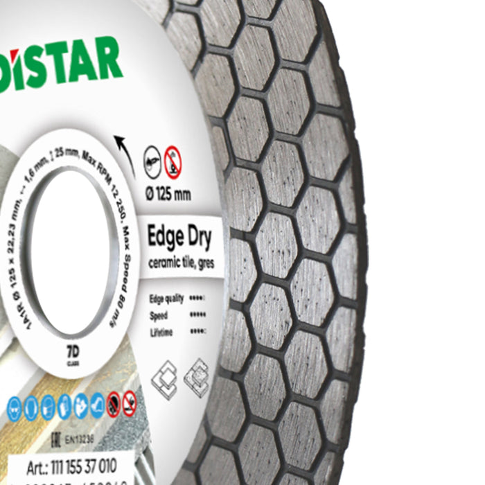 DISTAR Edge Dry Diamond Blade 4.5"–5" – 45° Dry Tile Cutting Blade for Ceramic & Porcelain – product view 3