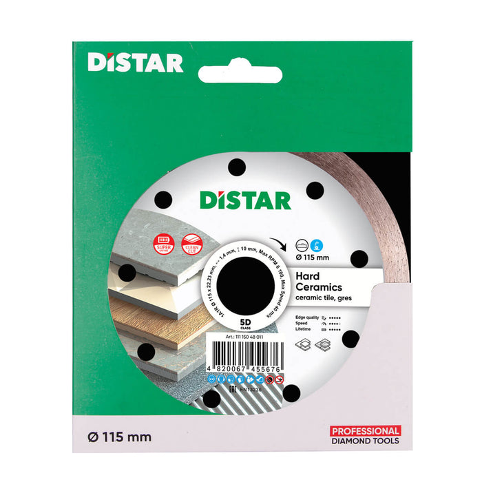 DISTAR Hard Ceramics – Wet Diamond Blade for Porcelain & Ceramic Tile (4.5"–16") – product view 2
