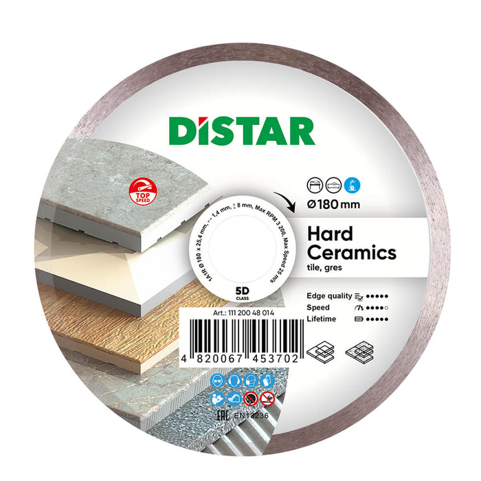 DISTAR Hard Ceramics – Wet Diamond Blade for Porcelain & Ceramic Tile (4.5"–16") – product view 7