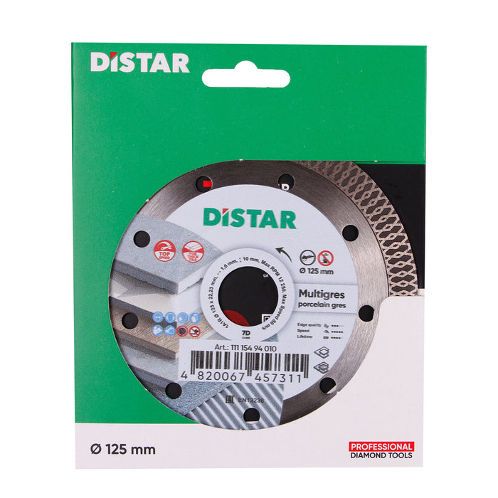 DISTAR Multigres diamond blade 4.5 to 5 inch for high-speed cutting of ceramic and porcelain tile