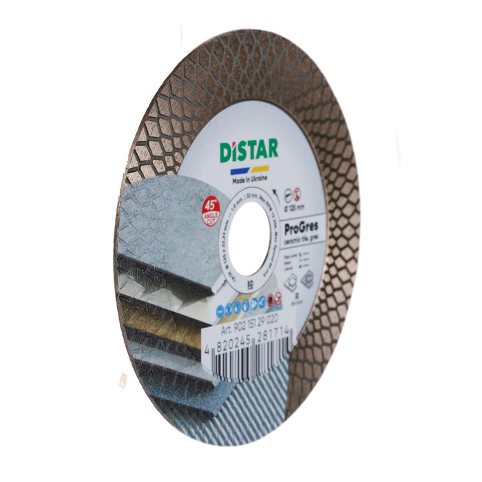 DISTAR PRO Gres Diamond Blade 4.5"–5" – Cut & Grind Ceramic and Porcelain Tile with One Tool – product view 2