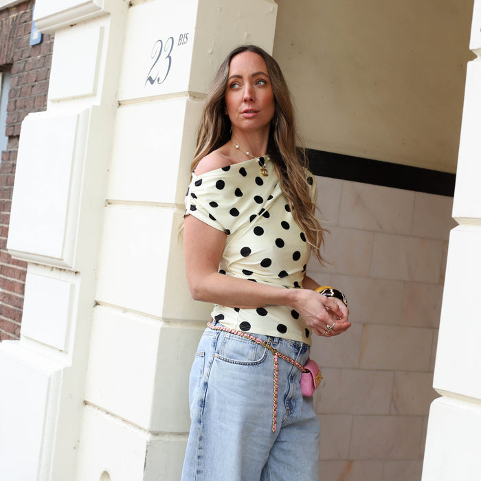 Dot top geel