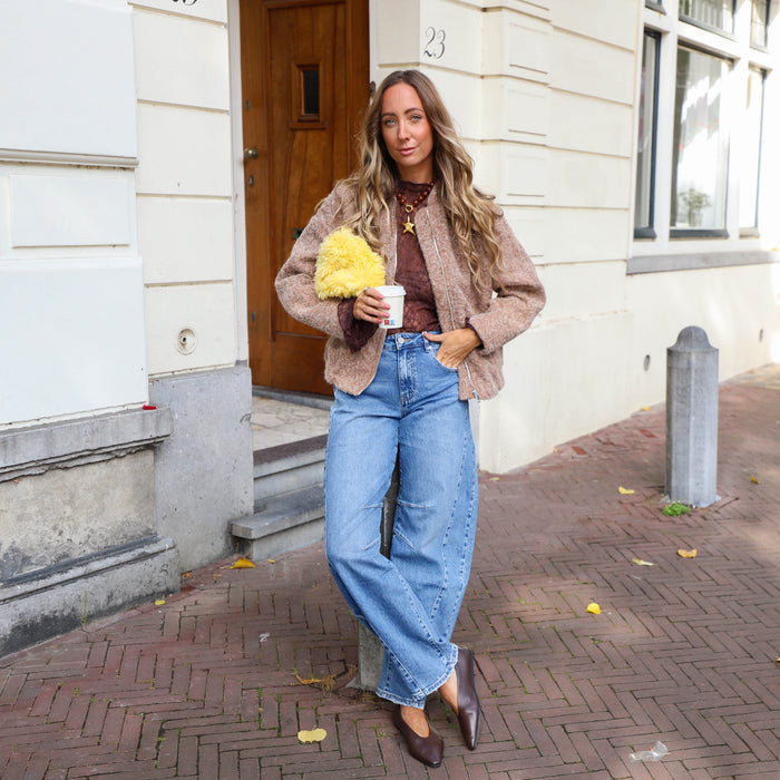Double denim jeans