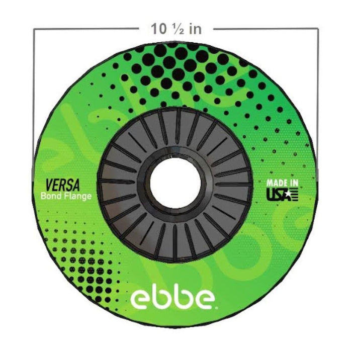 Versa bond flange cover, 10 1/2 in round, green top with black inner ring