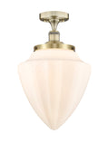 Edison Semi-Flush Mount Brushed Satin Nickel