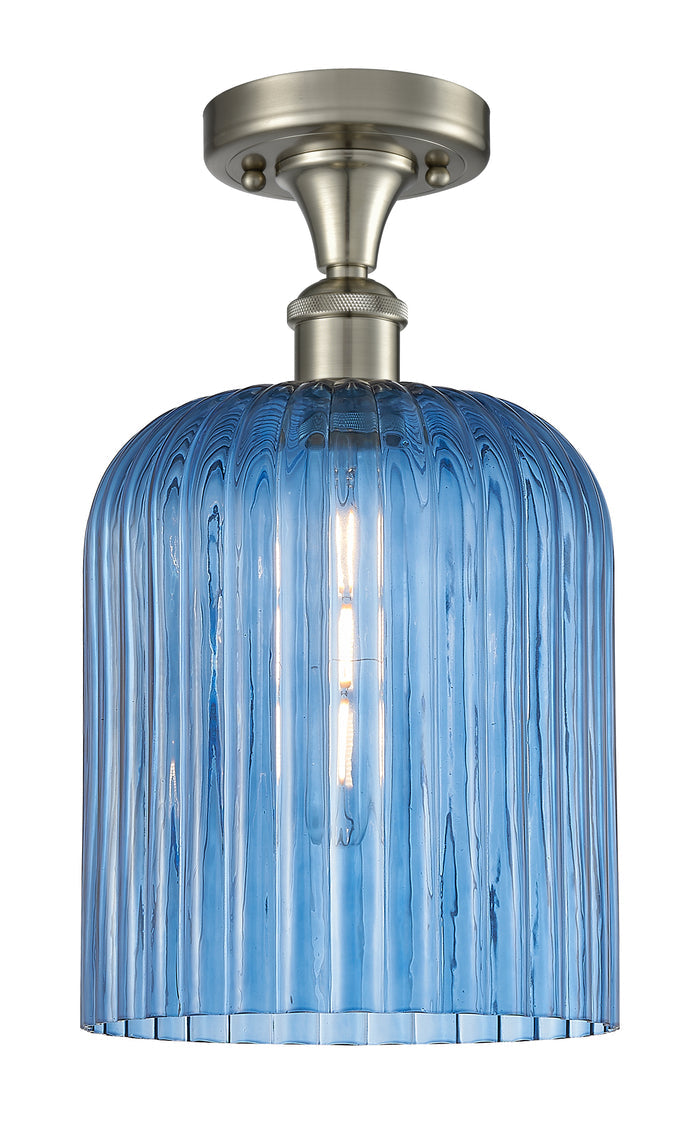 Brushed Satin Nickel / Princess Blue