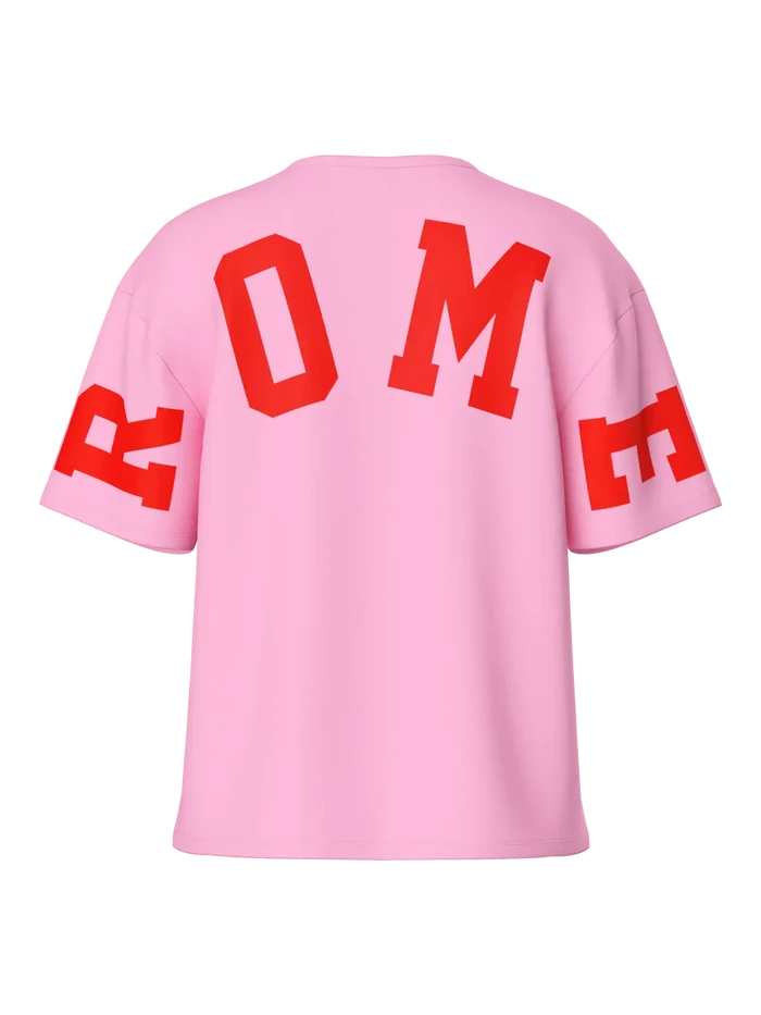 Fancy neck shirt pink Rome