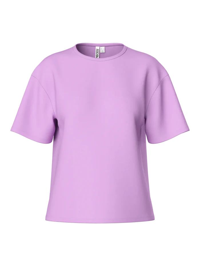 Fancy neck sweater violet paris