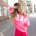 Fany oversized sweater pink lemonade