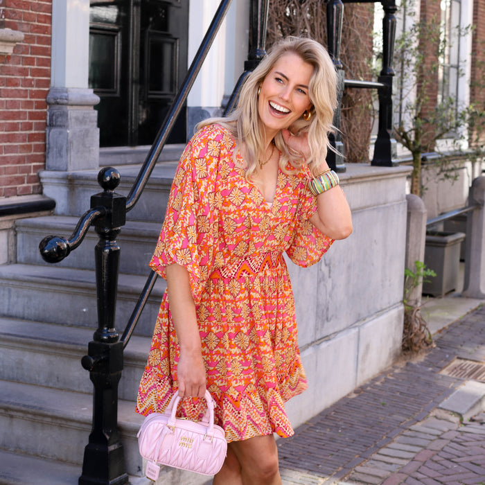 Fiji dress oranje