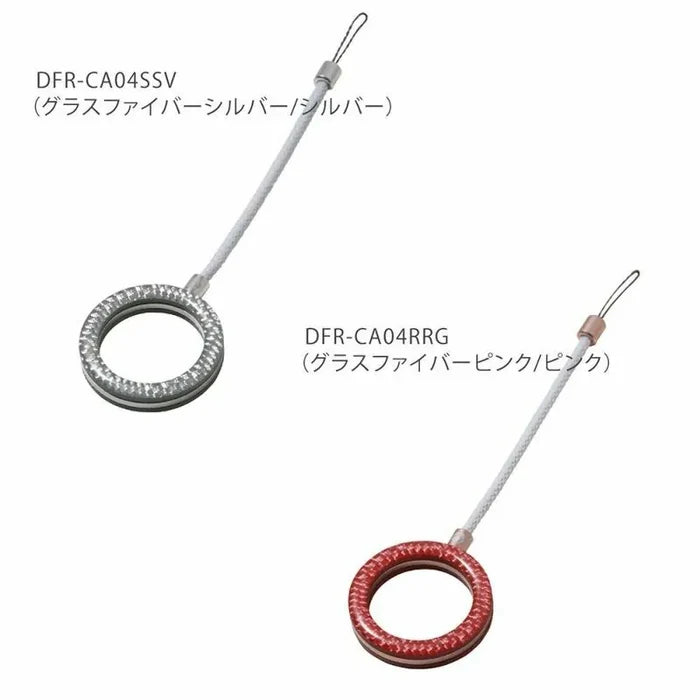 Finger ring strap phone grip in aluminum and carbon fiber — DEFF