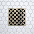 FloFX Forty Five Drain Grate in Brushed Nickel finish for compatible FloFX shower drain