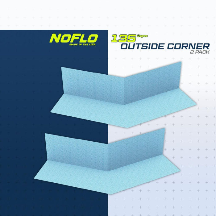 135° waterproof outside corner, 2-pack, light blue outside corner pieces