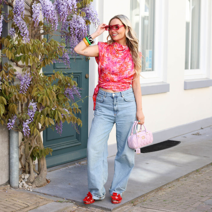 Florie top fuchsia