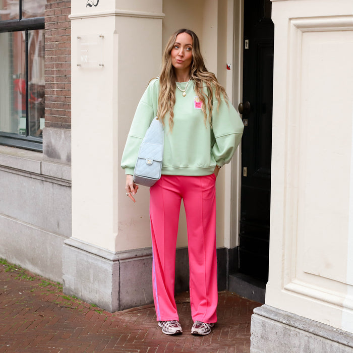 French fries sweater lichtgroen