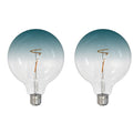 G40 4.5W Dimmable Blue Filament LED Light Bulb with E26 Base, 3000K, 200 Lumens, 2-Pack