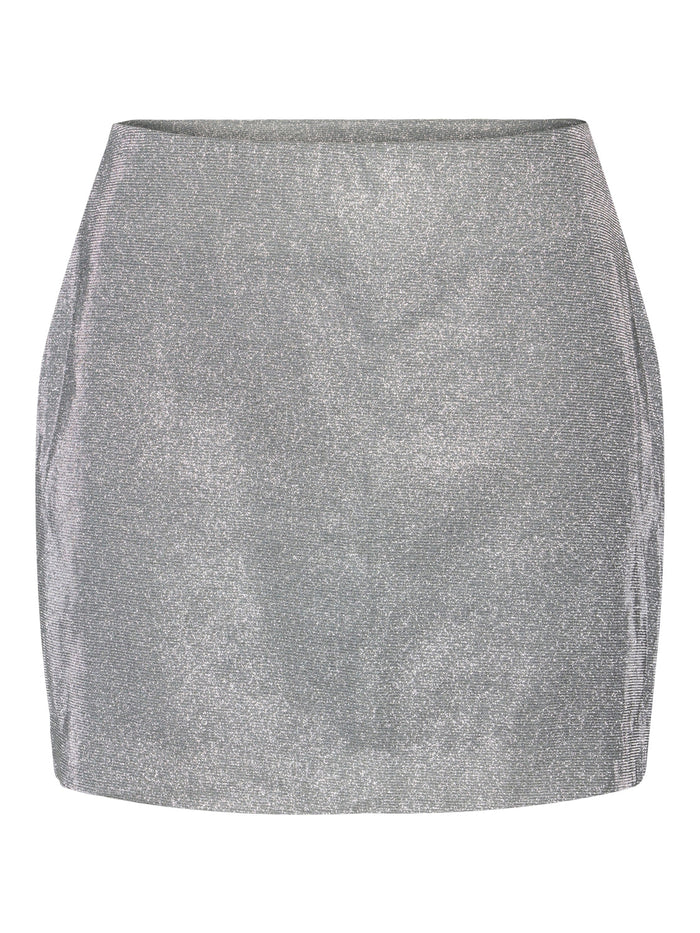 Glitty skirt silver
