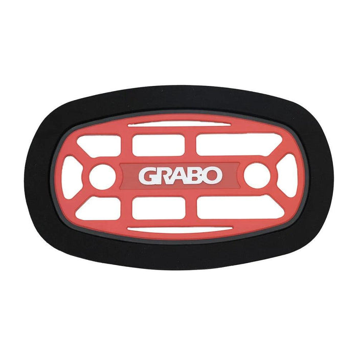 Grabo Brace Seal, low-profile grip pad with red insert and black outer ring