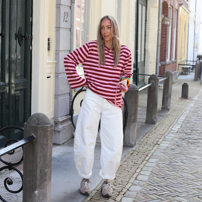 Grace barrel jeans ecru