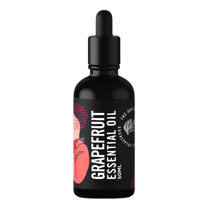 Grapefruit essential oil 50ml black glass dropper bottle