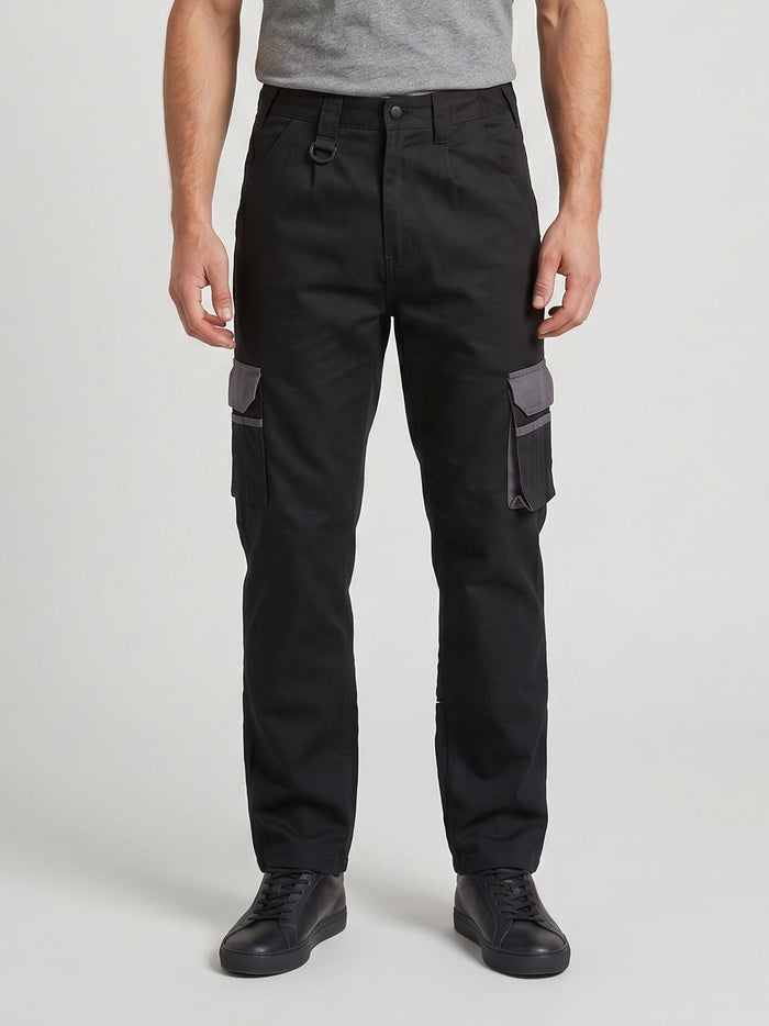 Grey Cargo Trouser For Men-BE6665