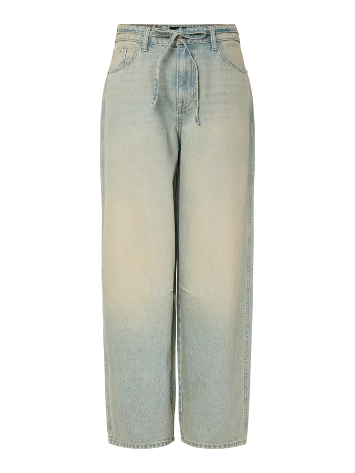 Gry tie barrel jeans medium blue