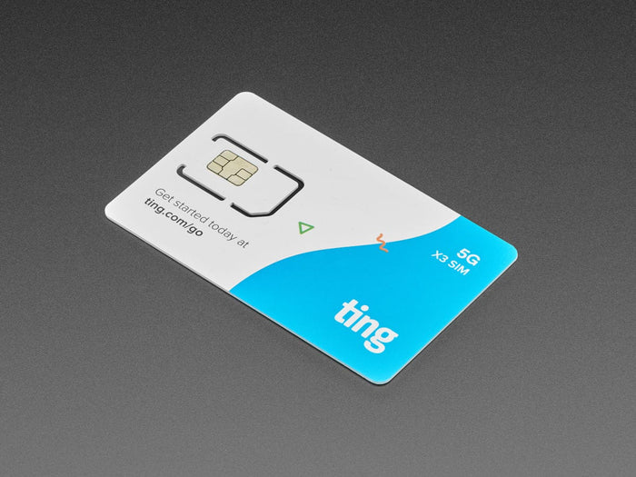 GSM SIM Card from Ting & Adafruit - Data/Voice/Text [Discontinued] by Adafruit - The Pi Hut