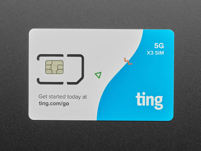 GSM SIM Card from Ting & Adafruit - Data/Voice/Text [Discontinued] by Adafruit - The Pi Hut