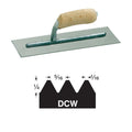 Gundlach professional trowel with 1/4 x 5/16 x 1/16 notch