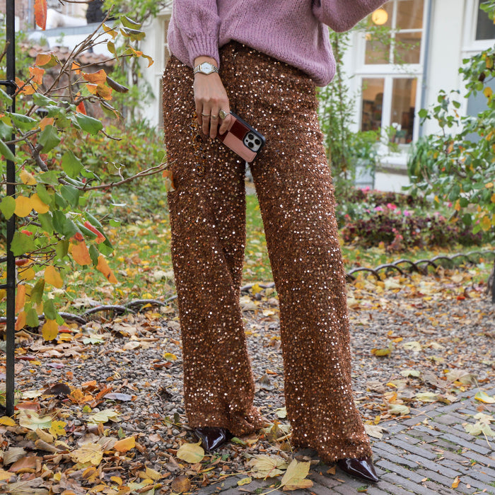 Harper & Yve Holly pants bronze sequin