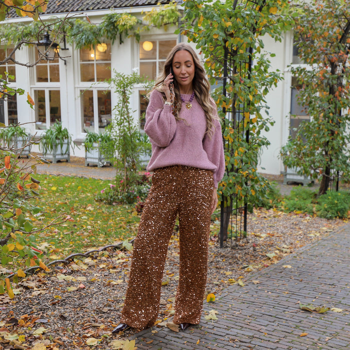 Harper & Yve Holly pants bronze sequin