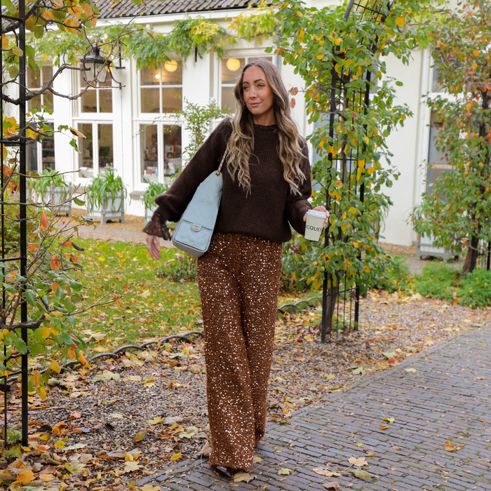 Harper & Yve Holly pants bronze sequin