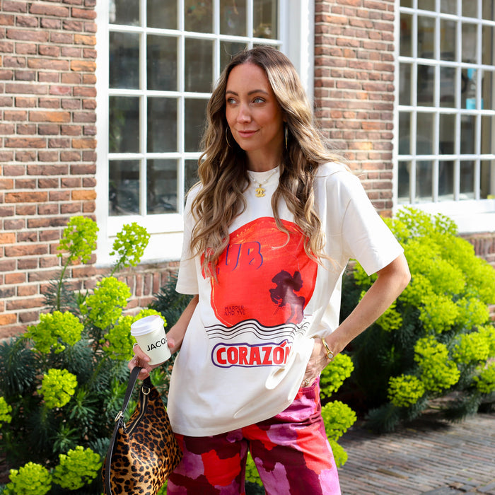 Harper & Yve Shirt Club Corazon ecru