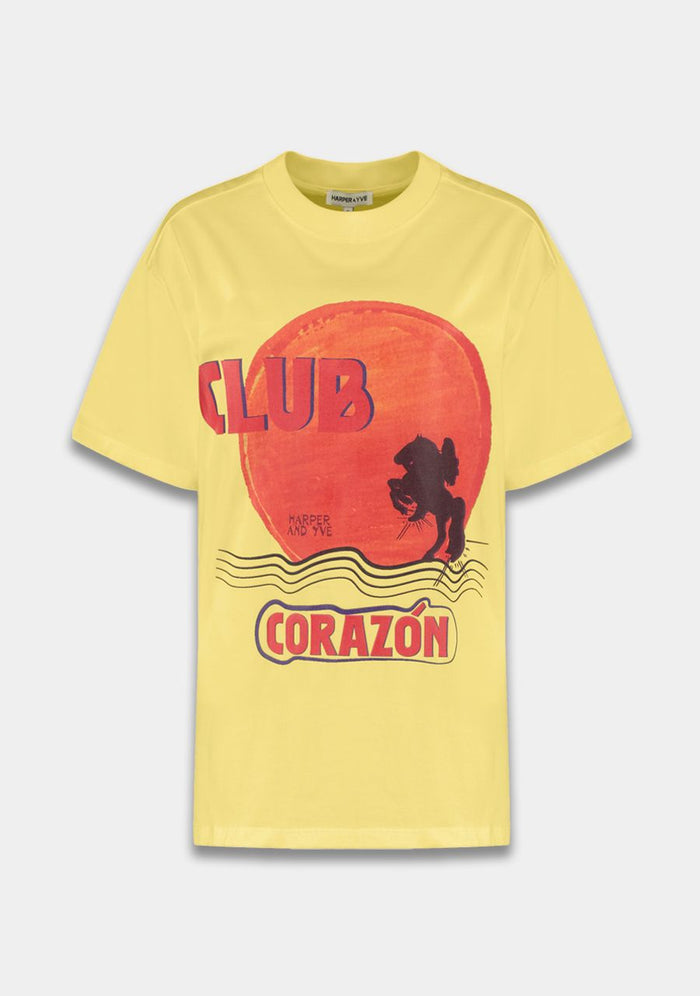 Harper & Yve Shirt Club Corazon light yellow