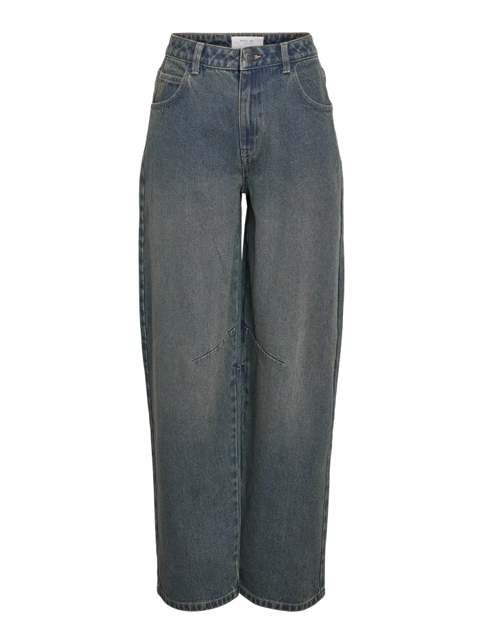 Hazal barrel jeans medium blue