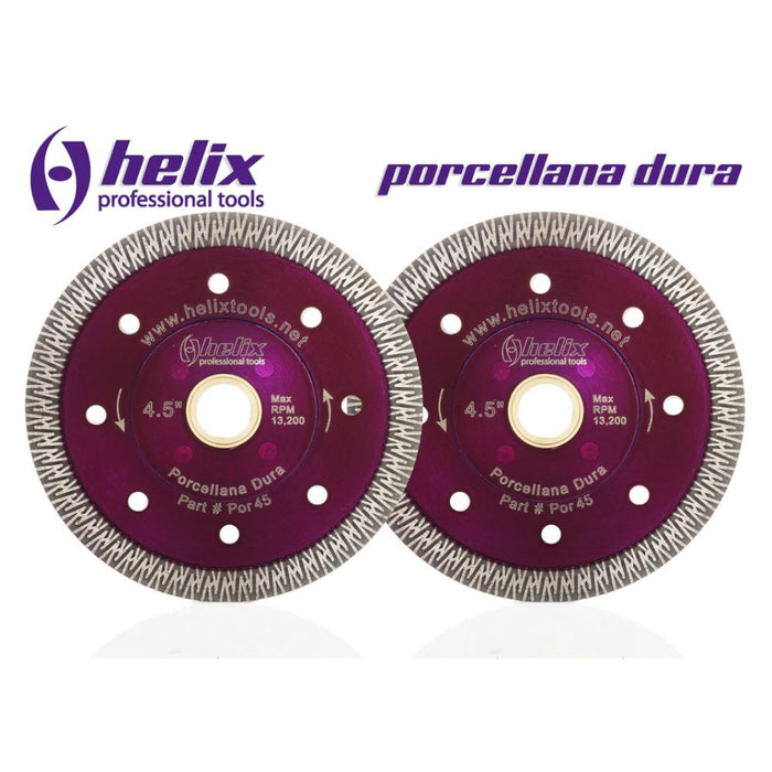 Dischi abrasivi flangiati porcellana dura, viola, Ø4,5" con foro centrale