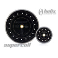 Helix Supercoil turbo diamond blades, large and small, segmented rim with bolt holes