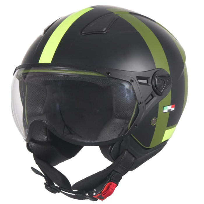 Helmet vito jet moda mat green/black