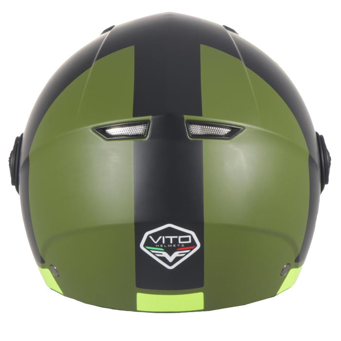 Helmet vito jet moda mat green/black