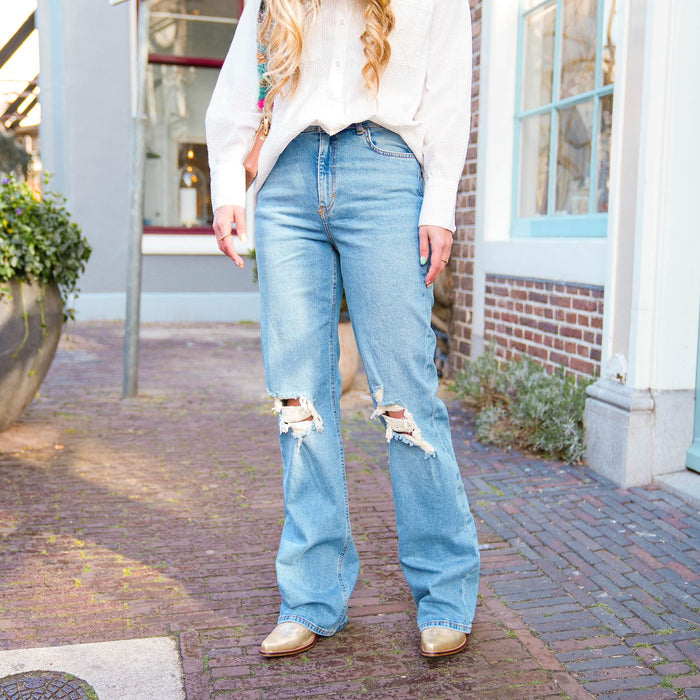 Holly wide destroy jeans