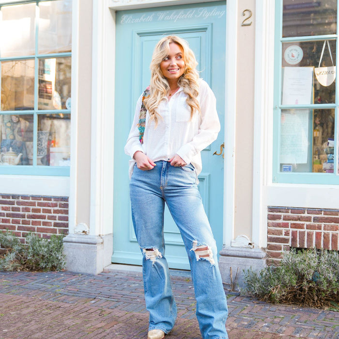 Holly wide destroy jeans