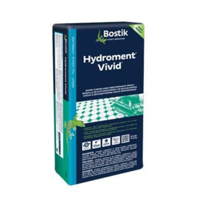 Hydroment Vivid grout bag, back panel with product information