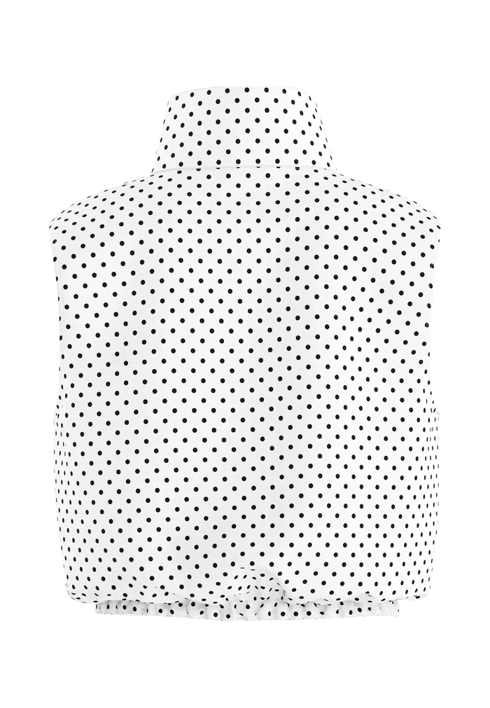 Hypedrop gilet jacket dots cloud dancer