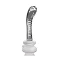 Icicles No. 88 Hand Blown Glass G-Spot Massager w/Suction Cup - Clear Parties By Kristen