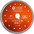 7" Q-Drive combination blade, orange cutting disc with center mounting hole