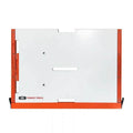iQTS244 extension table with orange side measuring rulers and white tabletop